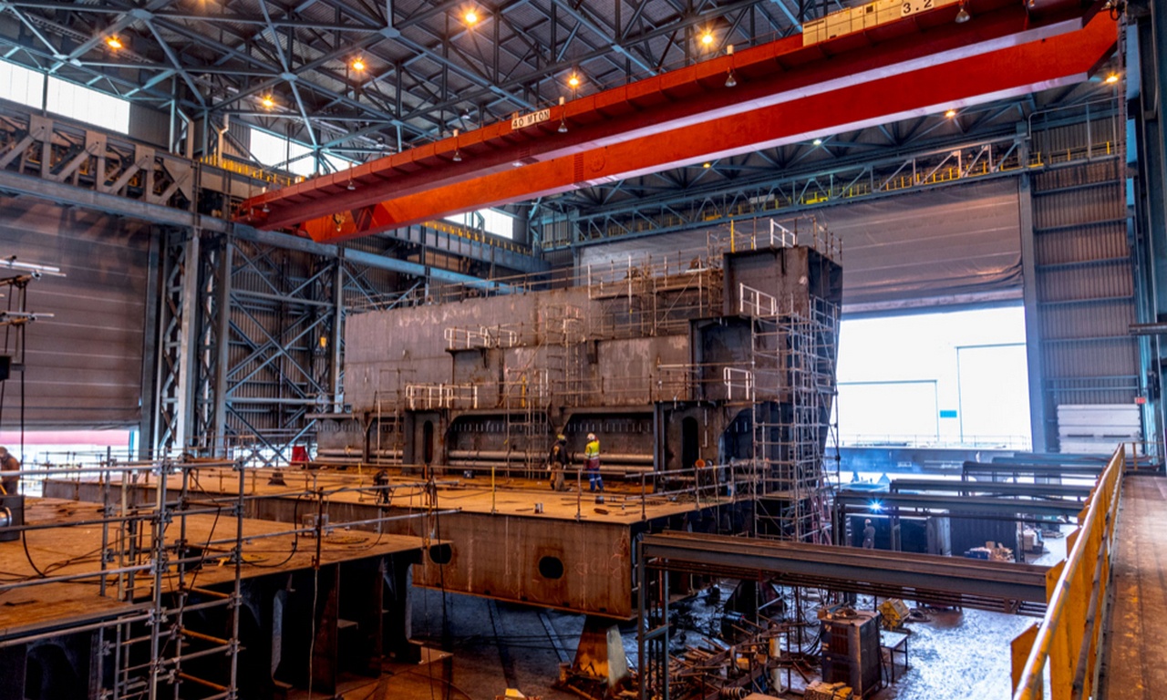 Верфь в Филадельфии, где американцы предлагали строить лодки для Кореи.