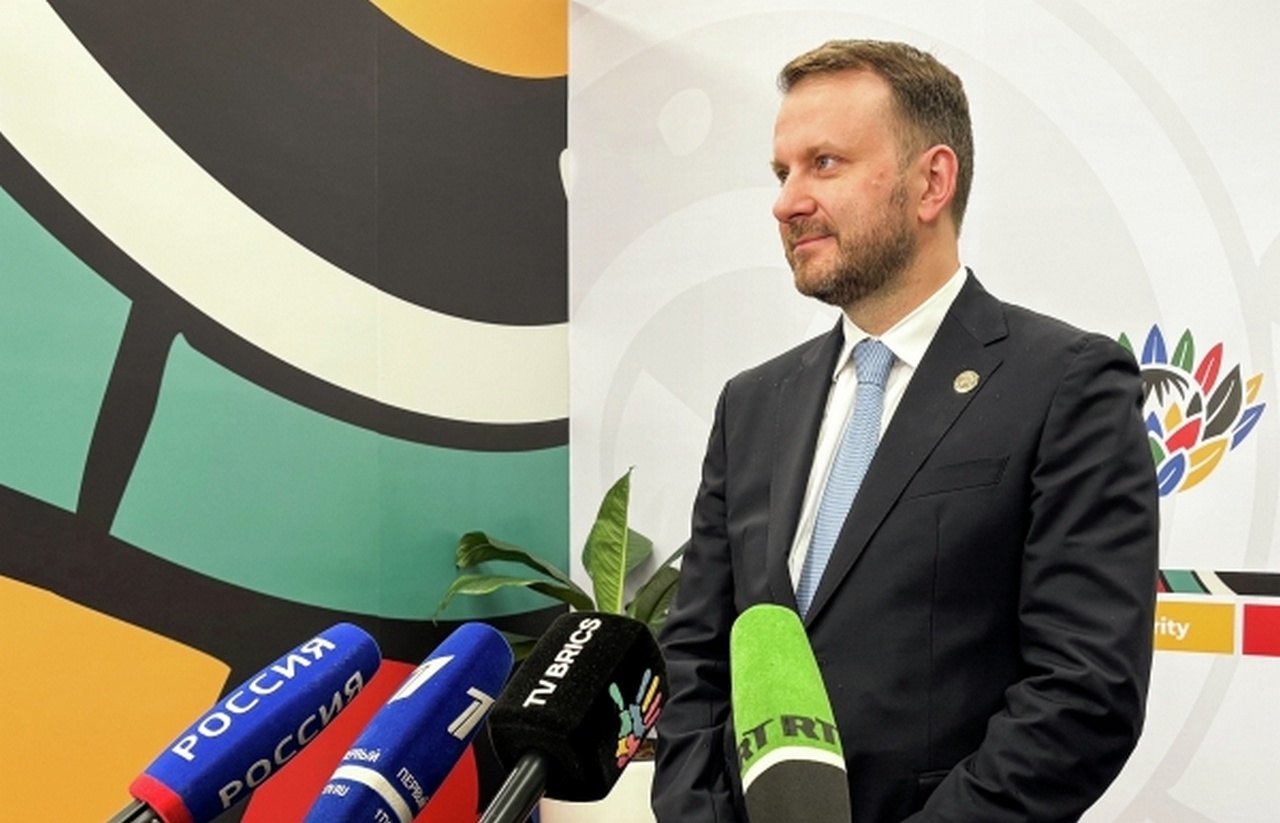 Заместитель руководителя администрации президента РФ Максим Орешкин на саммите G20.