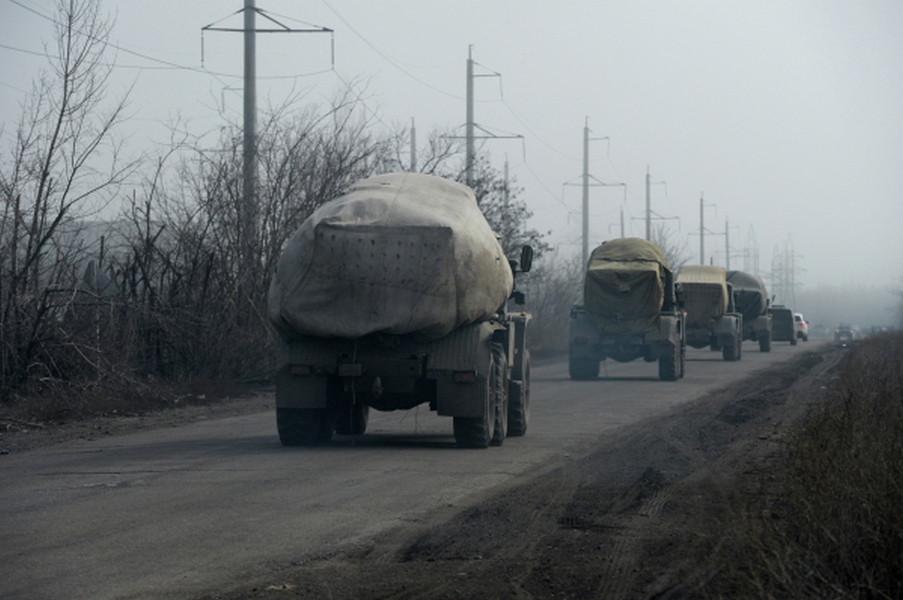 Отвод подразделений народного ополчения от Донецка, который состоялся в рамках Минских соглашений.