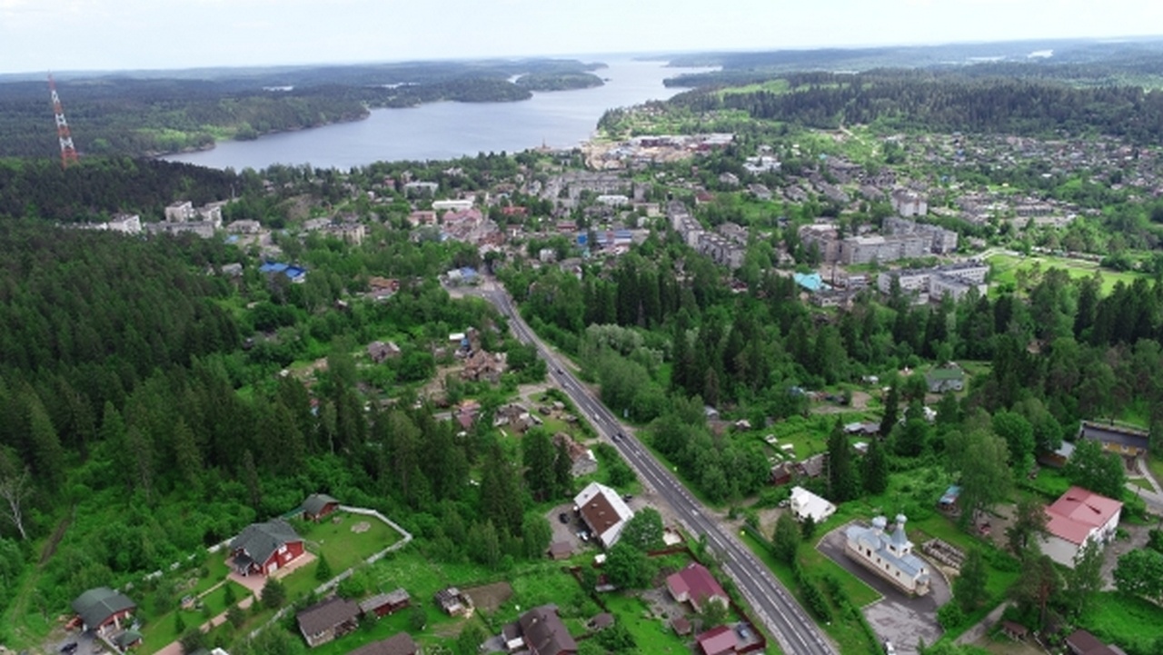 Окрестности города Лахденпохья в Карелии.