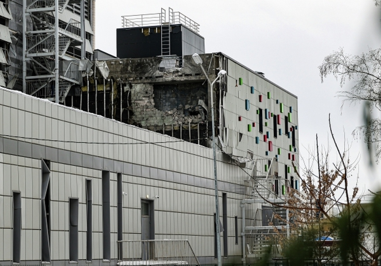 Торговый центр, повреждённый в результате обстрела Белгорода со стороны ВСУ.