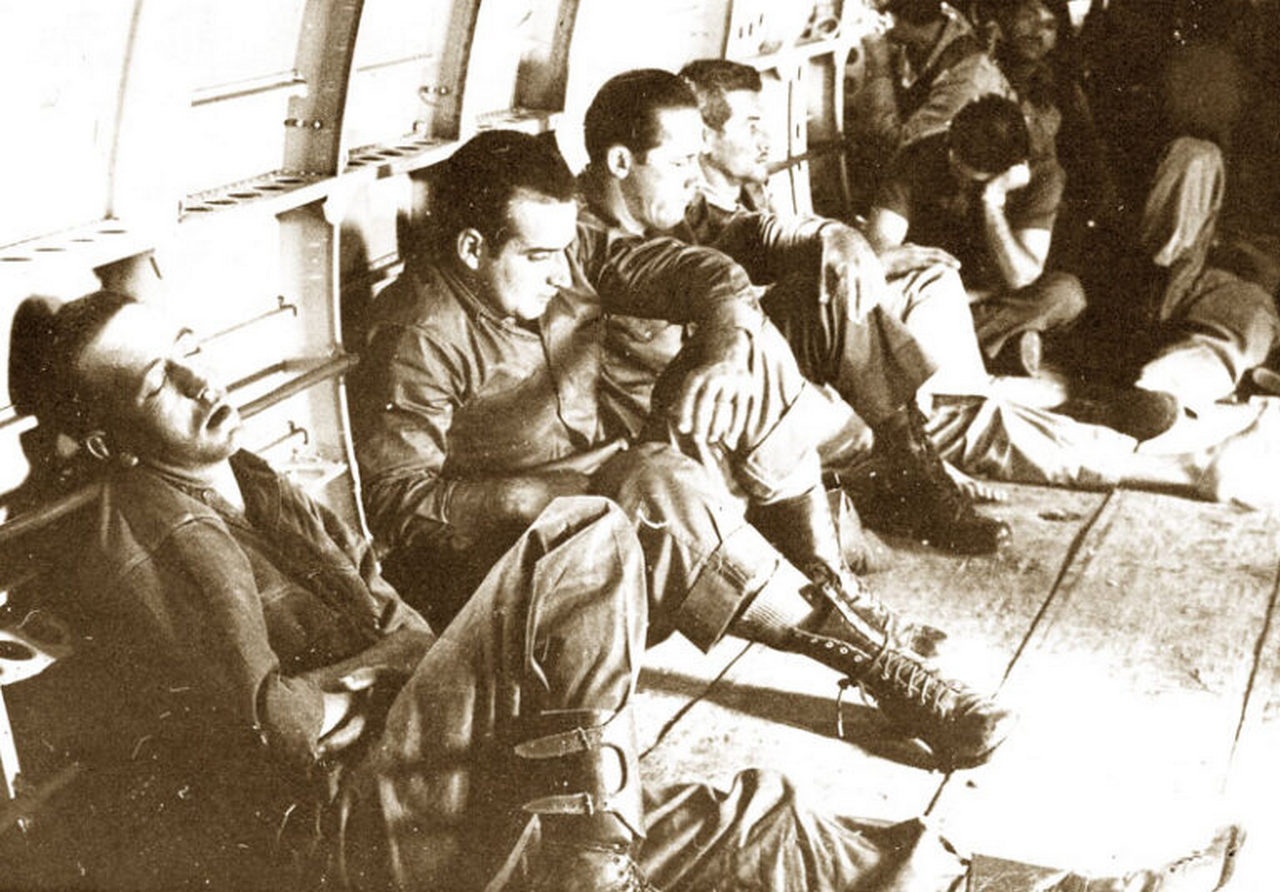 Пленные участники высадки на Кубе формирований кубинских эмигрантов, апрель 1961 г.