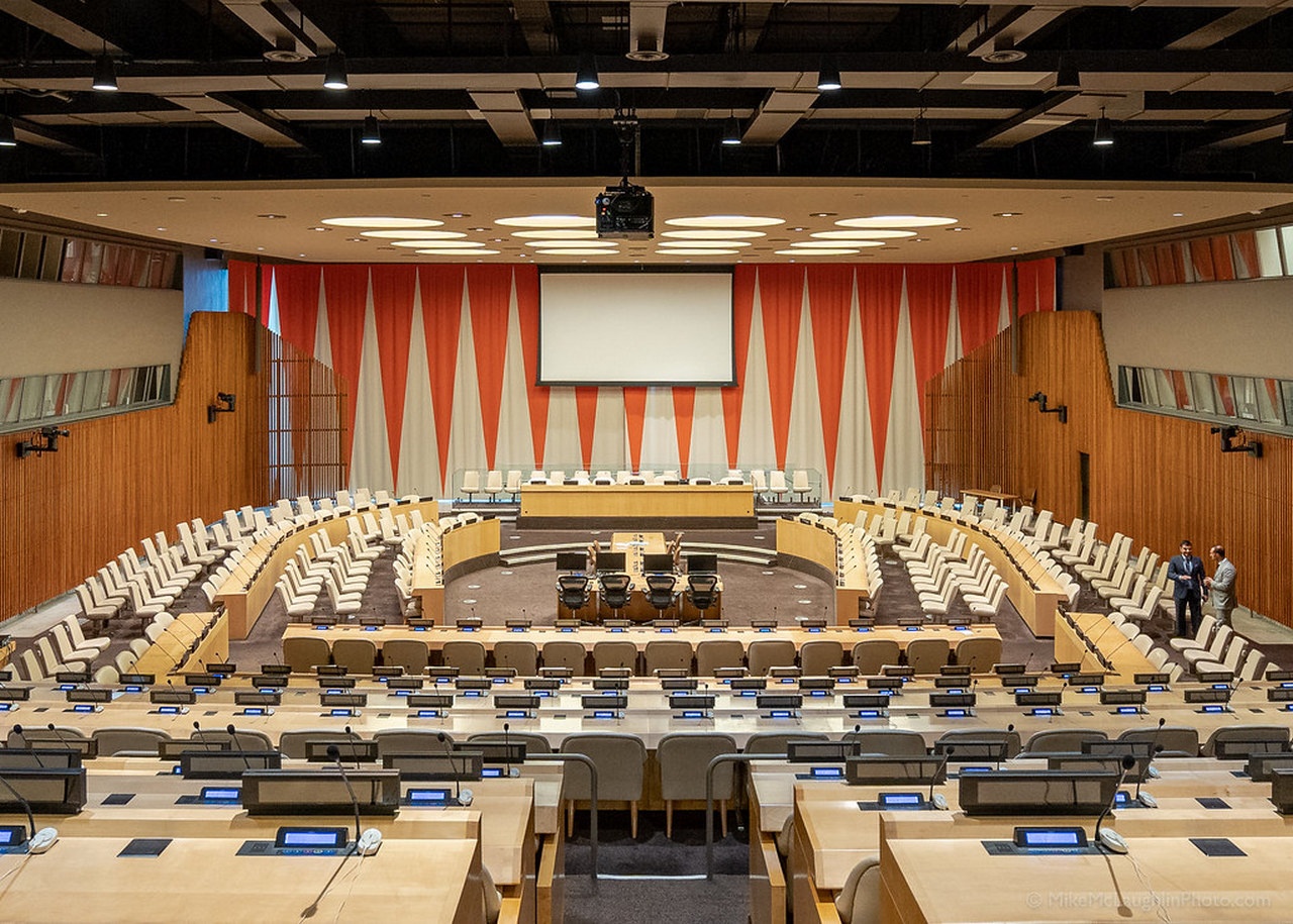 Зал заседаний ЭКОСОС.