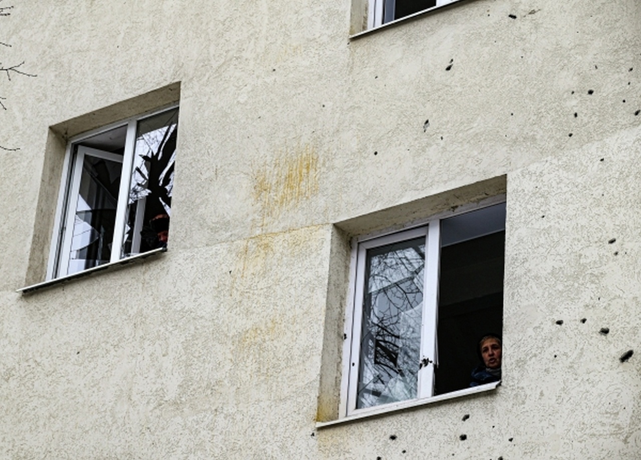 Жилой дом, повреждённый в результате обстрела Белгорода со стороны ВСУ.