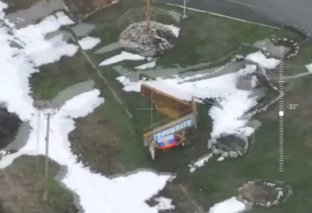 Освобождение населённого пункта Терноватое в Запорожской области.