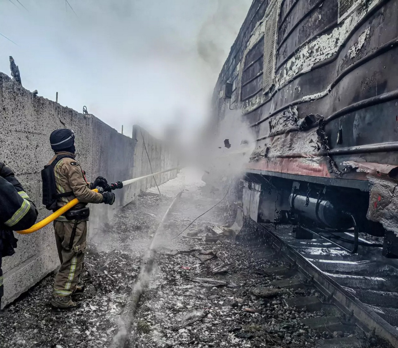 Ликвидация поражения железнодорожной инфраструктуры Украины в Сумской области.