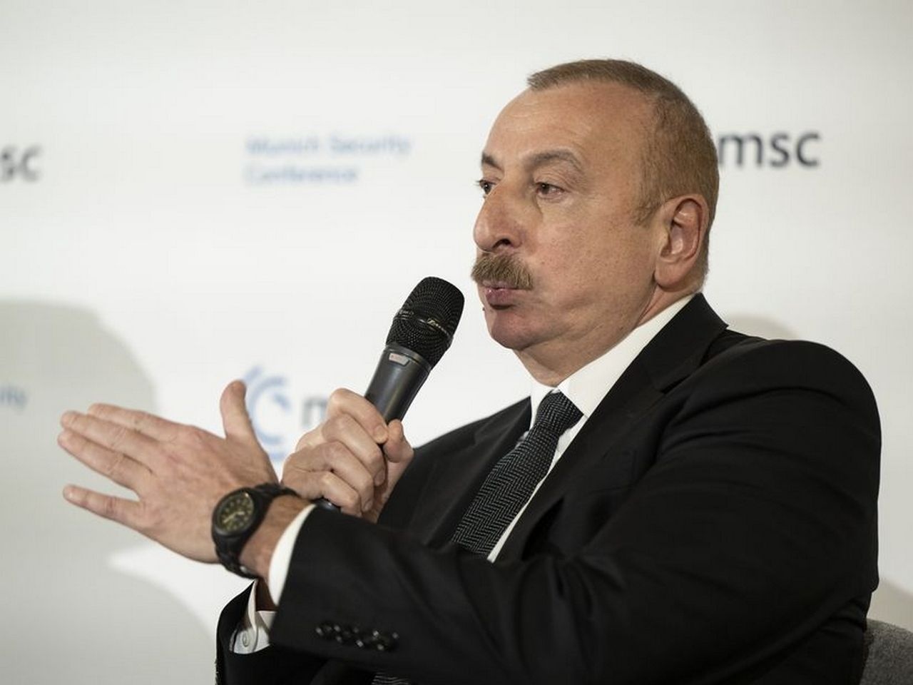 Ильхам Алиев в Мюнхене.