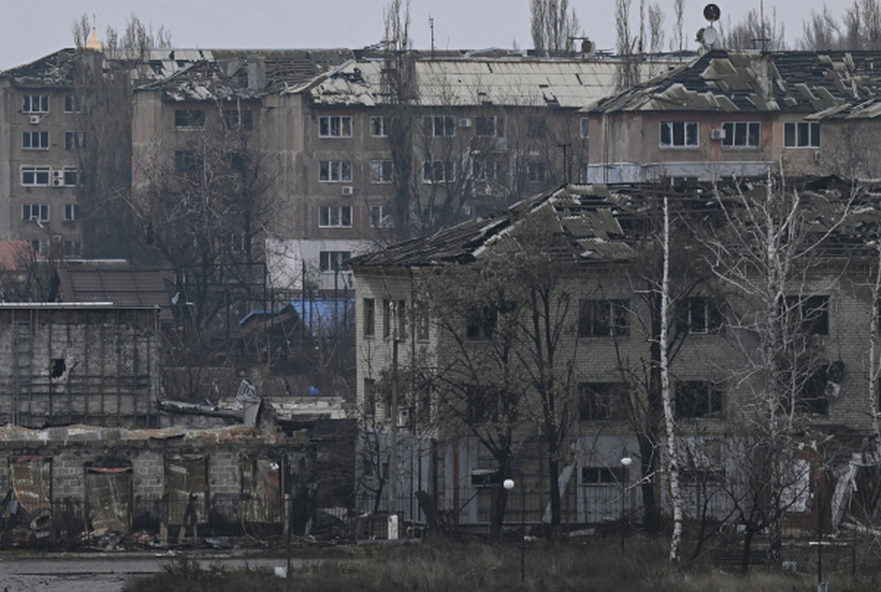Освобождённый российскими войсками Красноармейск в ДНР.