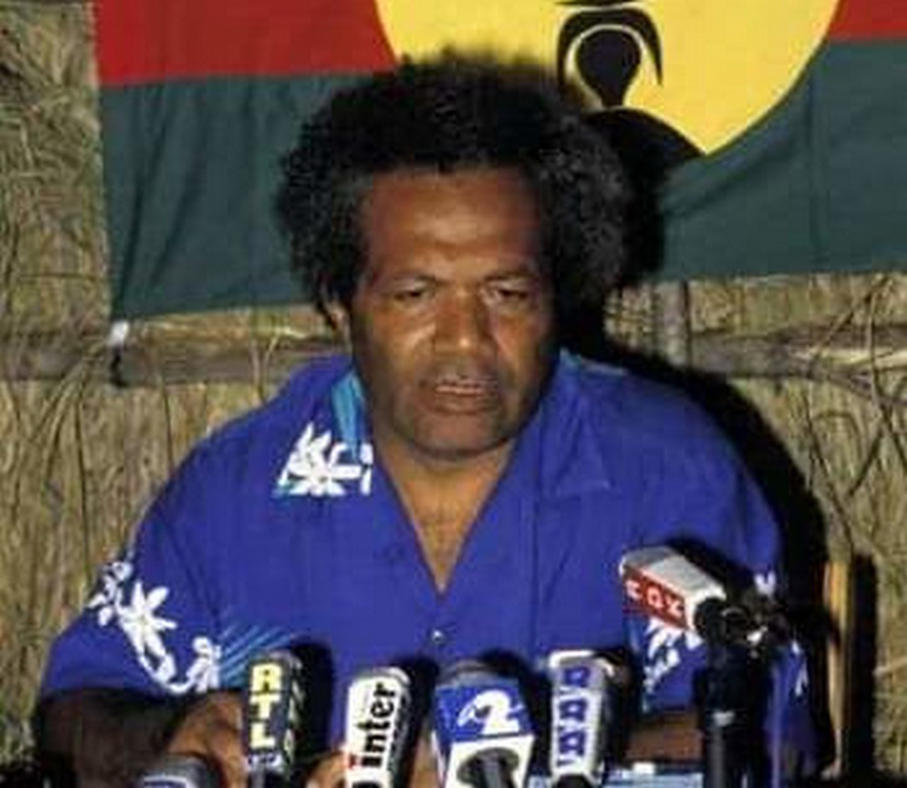 Жан-Мари Тжибау, основатель и руководитель Национального социалистического фронта освобождения канаков.