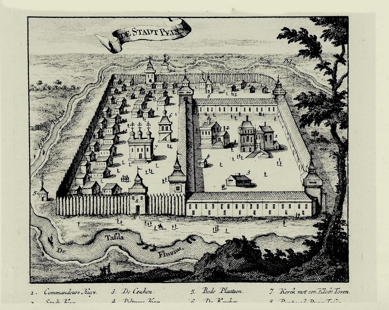 Пелымский острог (Н. Витсен).