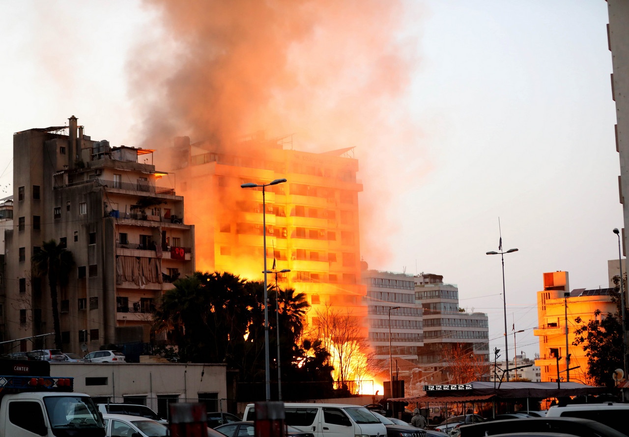 Очередной авиаудар Израиля по Бейруту.