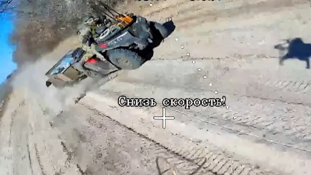 Квадроцикл противника «наказан» за превышение скорости на Запорожском направлении.