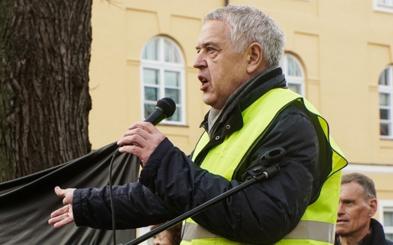 Латвийский правозащитник Александр Гапоненко, 2018 г.