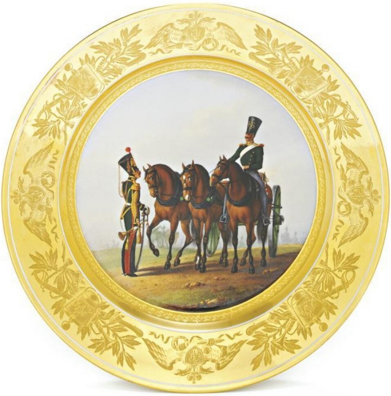 Солдат и трубач лейб-гвардии конной артиллерии.