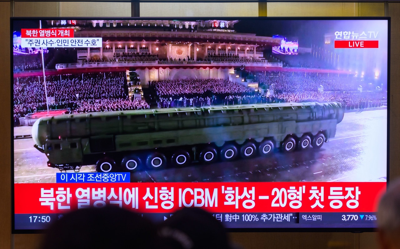 Межконтинентальная баллистическая ракета «Хвасон-20» КНДР на параде.