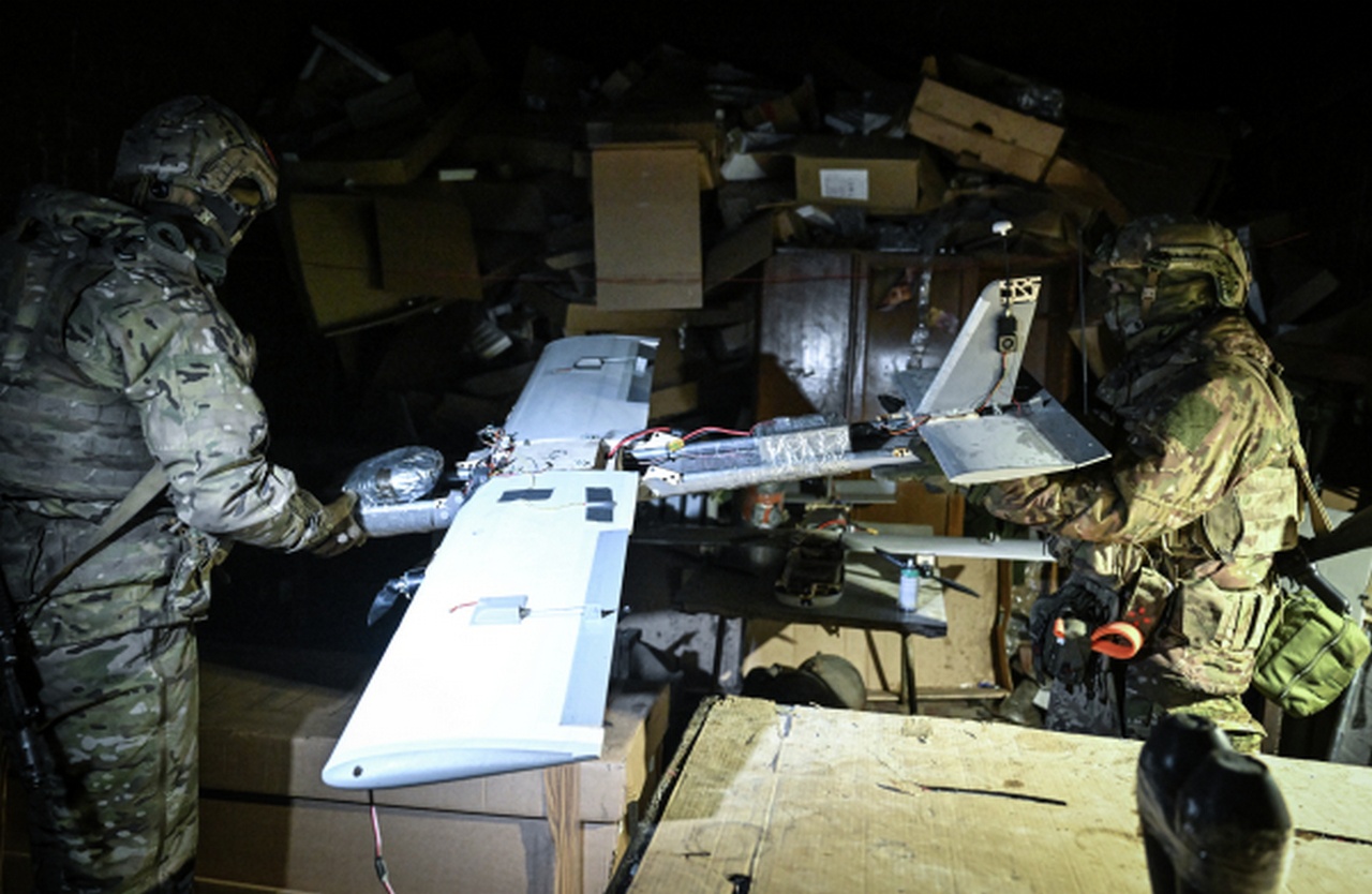 Боевая работа расчёта БПЛА «Молния-2».