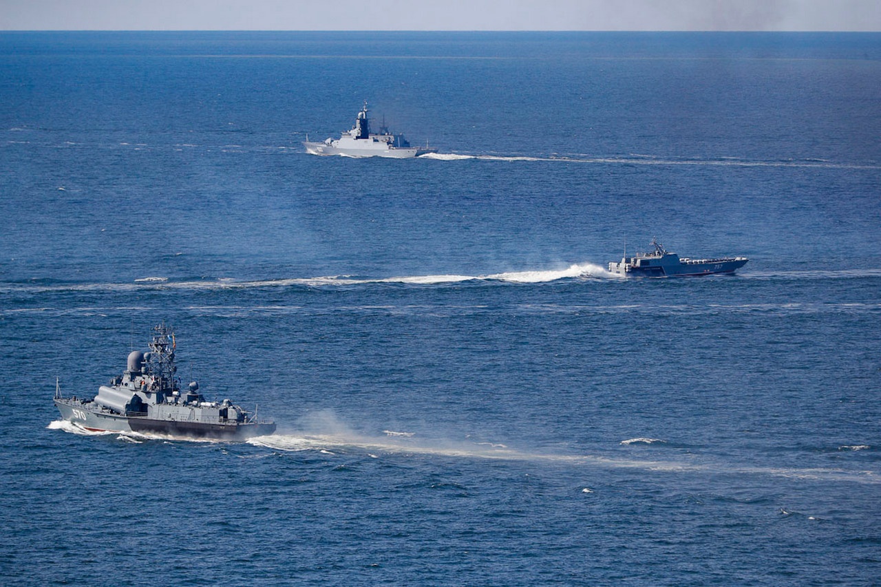 На Балтийском флоте прошло плановое учение по борьбе с безэкипажными катерами противника.