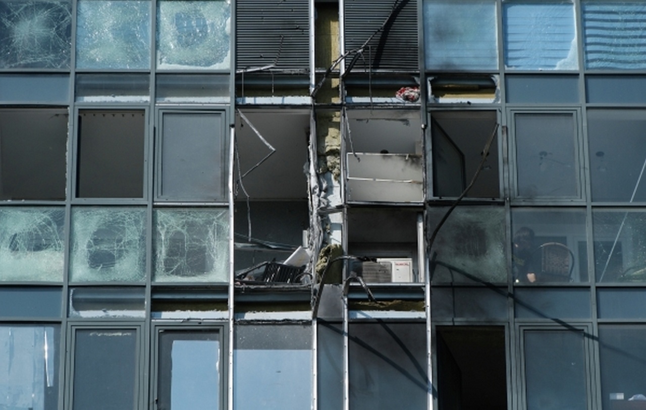 Последствия атаки беспилотников ВСУ на Новороссийск.