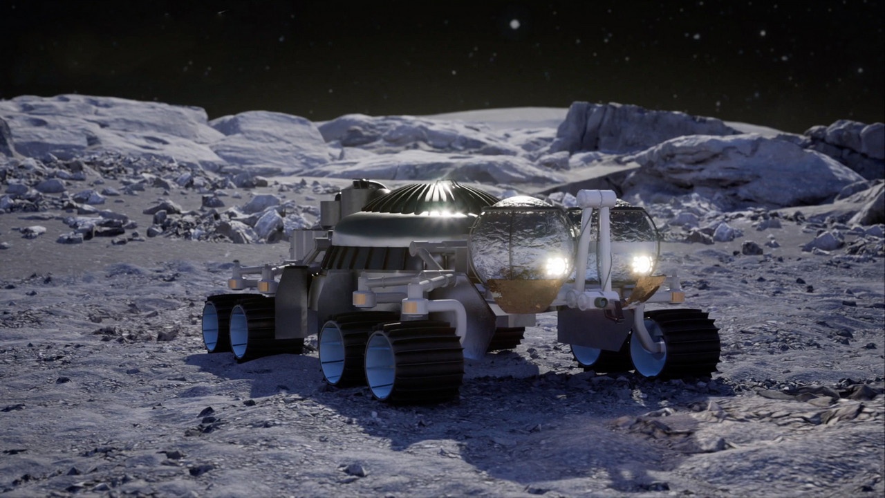 Разрабатывается луноход, предназначенный для прожигания небольших отверстий в лунной поверхности для добычи льда и дальнейшей переработки его в воду.