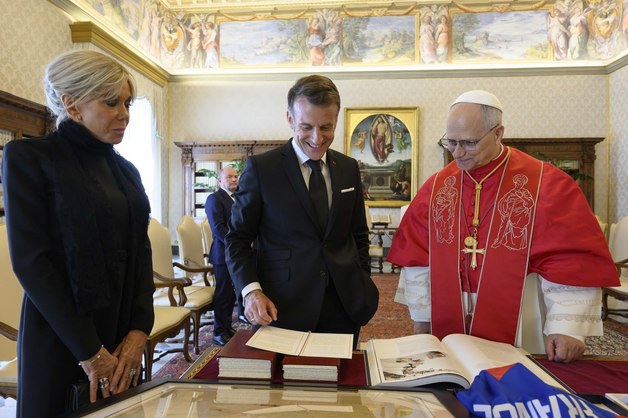 Макрон в Ватикане, 10 апреля 2026 г.