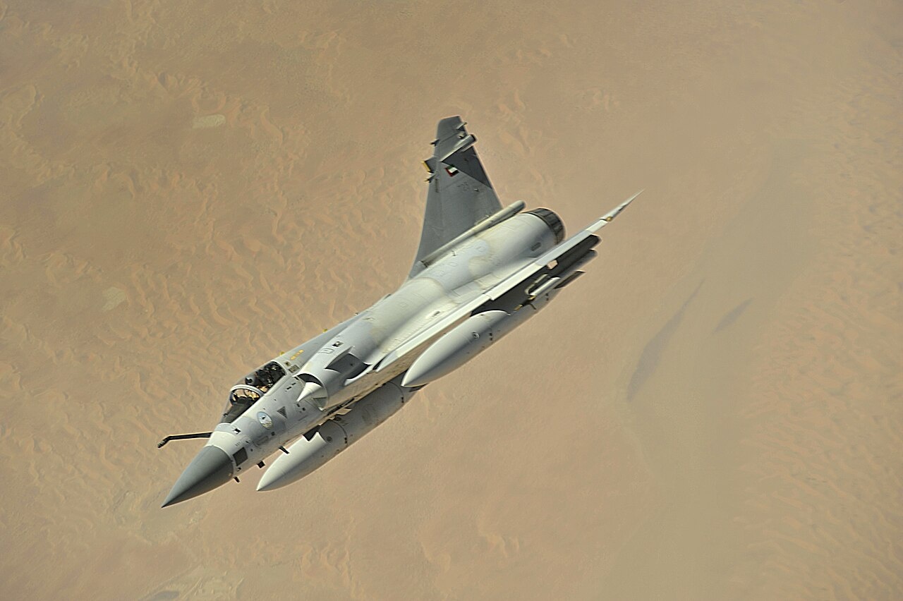 Истребитель Mirage 2000 ВВС ОАЭ.