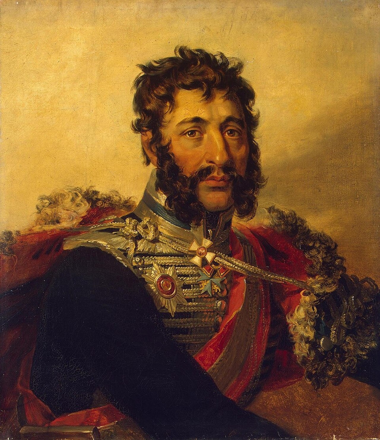 Яков Кульнев. Посмертный портрет кисти Джорджа Доу и помощников (около 1820-1825).