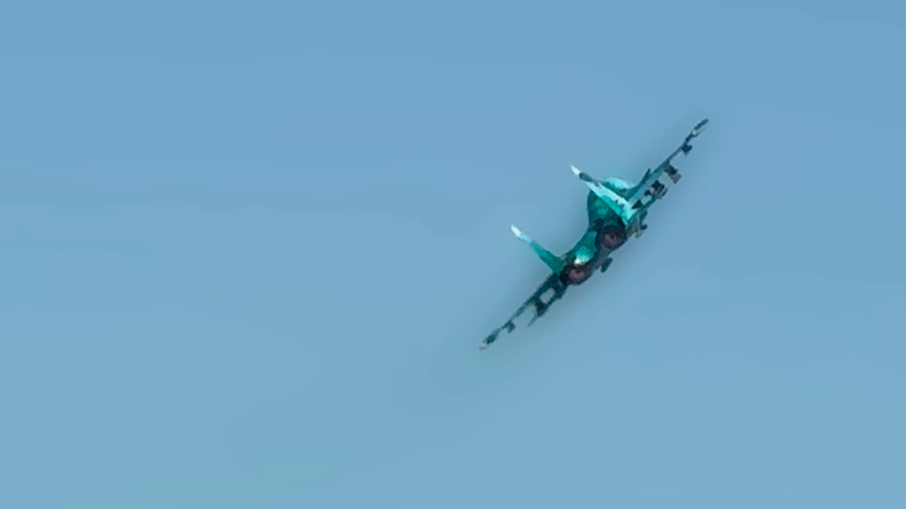 Экипаж Су-34 разрушил пункт временной дислокации украинских боевиков