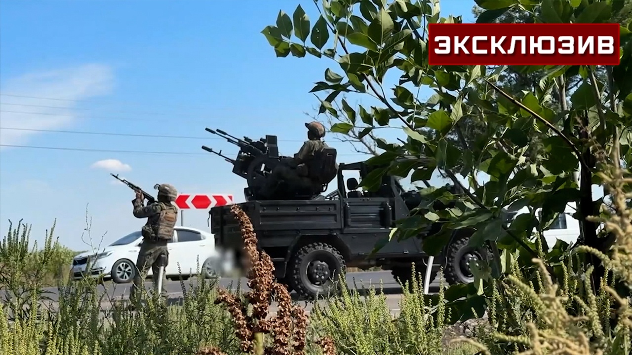 Журналисты Zvezdanews стали свидетелями уничтожения ударного дрона ВСУ