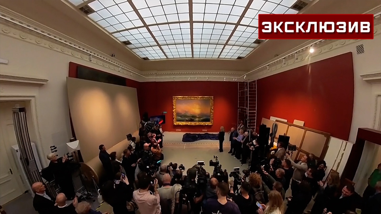 Сияющее творение: картину Айвазовского «Девятый вал» показали после реставрации