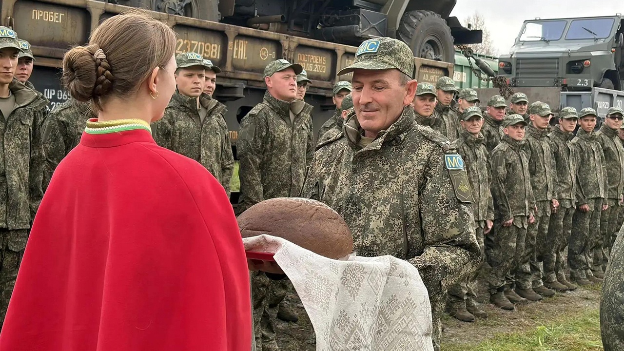 Российский воинский контингент прибыл в Белоруссию для учений