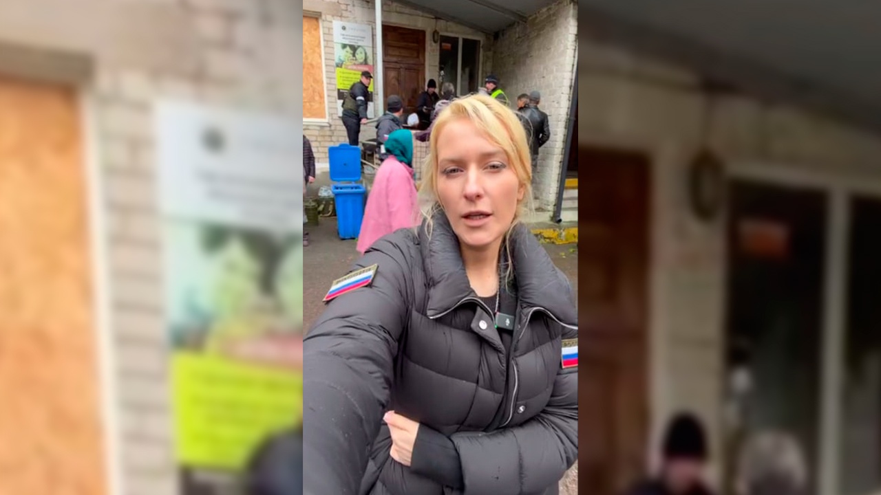 Лантратова показала, как проходит эвакуация жителей из Алешек